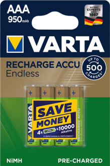 Varta Recharge Accu Endless AAA 950mAh 4'lü İnce Kalem Pil kullananlar yorumlar